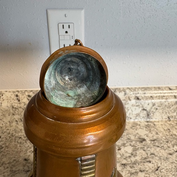 Vintage Middle Eastern copper and brass ewer (water vessel) - Picture 6 of 12